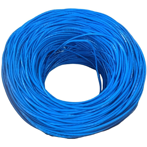 Cable de Red Norphel UTP CAT5e 100% Cobre Interior - Azul 305 metros